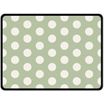 Polk Dots Seamless Pattern Fleece Blanket (Large)