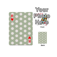 King Polk Dots Seamless Pattern Playing Cards 54 Designs (Mini) from ArtsNow.com Front - HeartK