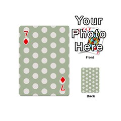 Polk Dots Seamless Pattern Playing Cards 54 Designs (Mini) from ArtsNow.com Front - Diamond7