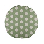 Polk Dots Seamless Pattern Standard 15  Premium Round Cushions