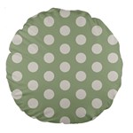 Polk Dots Seamless Pattern Large 18  Premium Round Cushions