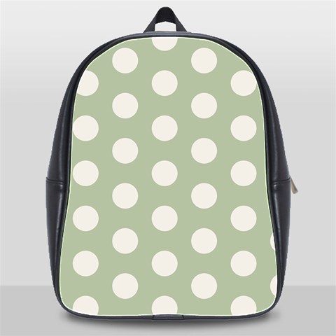 Polk Dots Seamless Pattern School Bag (XL) from ArtsNow.com Front