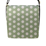 Polk Dots Seamless Pattern Flap Closure Messenger Bag (L)