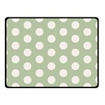 Polk Dots Seamless Pattern Two Sides Fleece Blanket (Small)