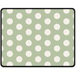 Polk Dots Seamless Pattern Two Sides Fleece Blanket (Medium)