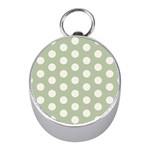 Polk Dots Seamless Pattern Mini Silver Compasses