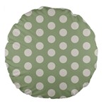 Polk Dots Seamless Pattern Large 18  Premium Flano Round Cushions