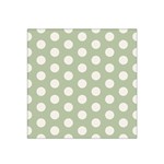 Polk Dots Seamless Pattern Satin Bandana Scarf 22  x 22 