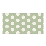 Polk Dots Seamless Pattern Satin Wrap 35  x 70 