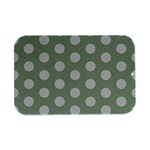 Polk Dots Seamless Pattern Open Lid Metal Box (Silver)  