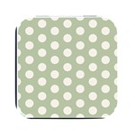 Polk Dots Seamless Pattern Square Metal Box (Black)