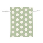 Polk Dots Seamless Pattern Lightweight Drawstring Pouch (M)