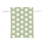 Polk Dots Seamless Pattern Lightweight Drawstring Pouch (L)