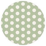 Polk Dots Seamless Pattern Round Trivet