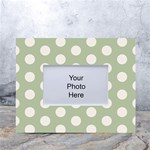 Polk Dots Seamless Pattern White Tabletop Photo Frame 4 x6 