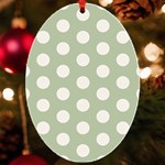 Polk Dots Seamless Pattern UV Print Acrylic Ornament Oval