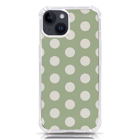 Polk Dots Seamless Pattern iPhone 14 TPU UV Print Case from ArtsNow.com Front