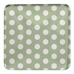 Polk Dots Seamless Pattern Square Glass Fridge Magnet (4 pack)