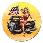 pinup Magnet 5  (Round)