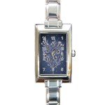 Nature Charm Drawing  Rectangle Italian Charm Watch