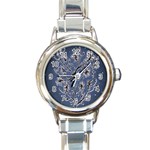 Nature Charm Drawing  Round Italian Charm Watch