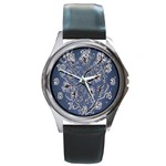 Nature Charm Drawing  Round Metal Watch