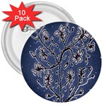 Nature Charm Drawing  3  Buttons (10 pack) 