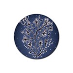 Nature Charm Drawing  Rubber Coaster (Round)