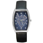 Nature Charm Drawing  Barrel Style Metal Watch