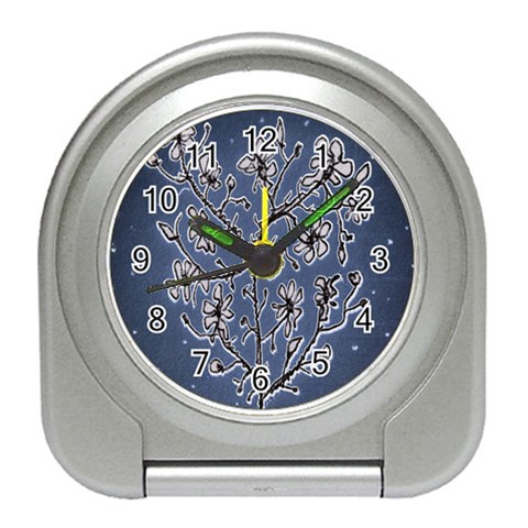 Nature Charm Drawing  Travel Alarm Clock from ArtsNow.com Front