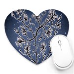 Nature Charm Drawing  Heart Mousepad