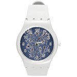 Nature Charm Drawing  Round Plastic Sport Watch (M)