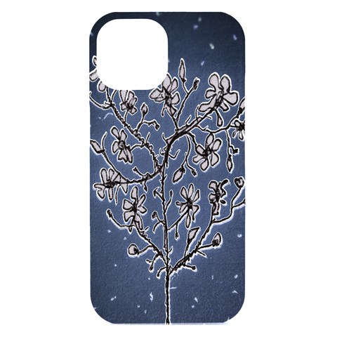 Nature Charm Drawing  iPhone 15 Black UV Print PC Hardshell Case from ArtsNow.com Front