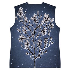 Nature Charm Drawing  Women s Button Up Vest from ArtsNow.com Back