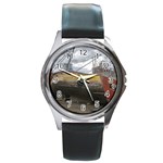 Maritime Memories, San Antonio Oeste, Rio Negro, Argentina Round Metal Watch