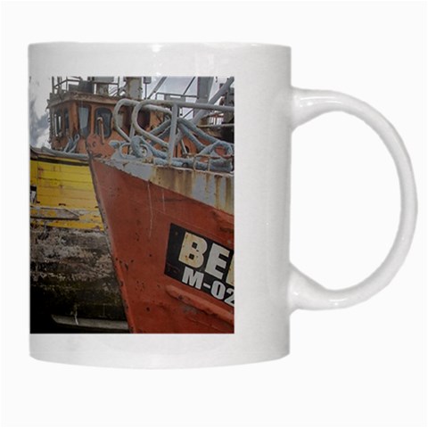 Maritime Memories, San Antonio Oeste, Rio Negro, Argentina White Mug from ArtsNow.com Right