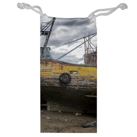 Maritime Memories, San Antonio Oeste, Rio Negro, Argentina Jewelry Bag from ArtsNow.com Front