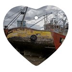 Maritime Memories, San Antonio Oeste, Rio Negro, Argentina Heart Ornament (Two Sides)