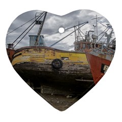 Maritime Memories, San Antonio Oeste, Rio Negro, Argentina Heart Ornament (Two Sides) from ArtsNow.com Back