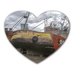 Maritime Memories, San Antonio Oeste, Rio Negro, Argentina Heart Mousepad