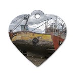 Maritime Memories, San Antonio Oeste, Rio Negro, Argentina Dog Tag Heart (One Side)