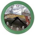 Maritime Memories, San Antonio Oeste, Rio Negro, Argentina Color Wall Clock