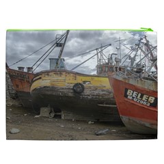 Maritime Memories, San Antonio Oeste, Rio Negro, Argentina Cosmetic Bag (XXL) from ArtsNow.com Back