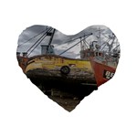 Maritime Memories, San Antonio Oeste, Rio Negro, Argentina Standard 16  Premium Flano Heart Shape Cushions