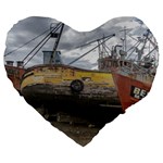 Maritime Memories, San Antonio Oeste, Rio Negro, Argentina Large 19  Premium Flano Heart Shape Cushions