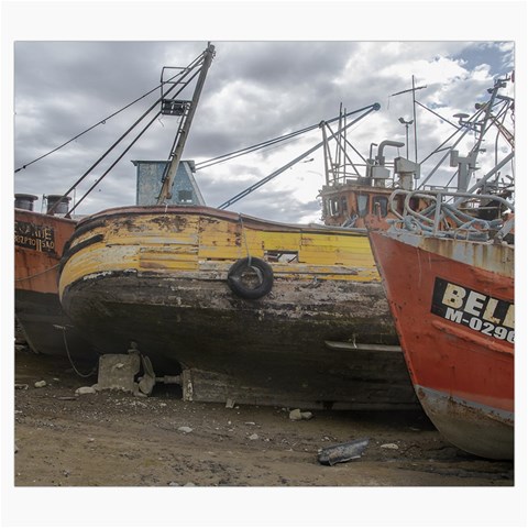 Maritime Memories, San Antonio Oeste, Rio Negro, Argentina Roll Up Canvas Pencil Holder (S) from ArtsNow.com Front