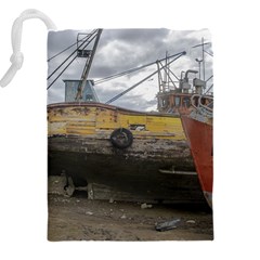 Maritime Memories, San Antonio Oeste, Rio Negro, Argentina Drawstring Pouch (4XL) from ArtsNow.com Back