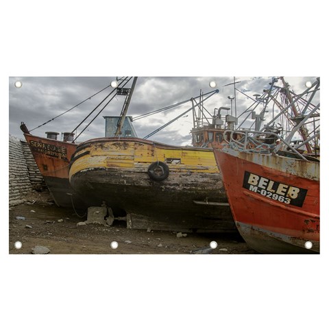 Maritime Memories, San Antonio Oeste, Rio Negro, Argentina Banner and Sign 7  x 4  from ArtsNow.com Front