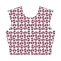 Bk Love In Pieces Print Pattern Design Cotton Crop Top from ArtsNow.com Front