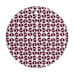 Love In Pieces Print Pattern Design Ornament (Round)